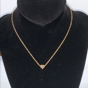 Heart gold necklace